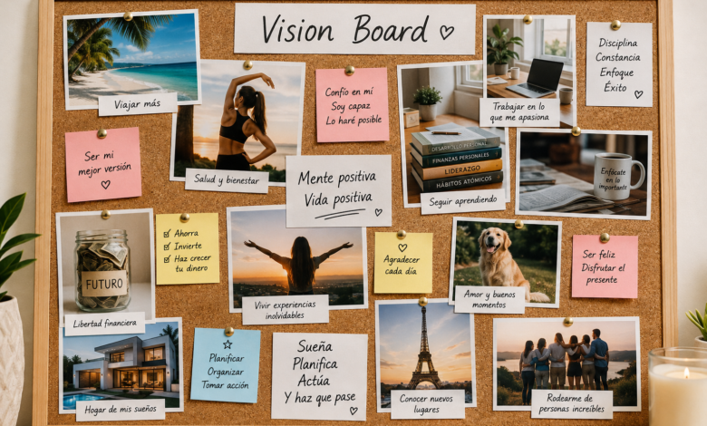 Vision Board: qué es, cómo hacerlo y cómo usarlo para organizar tus metas 1 Vision Board