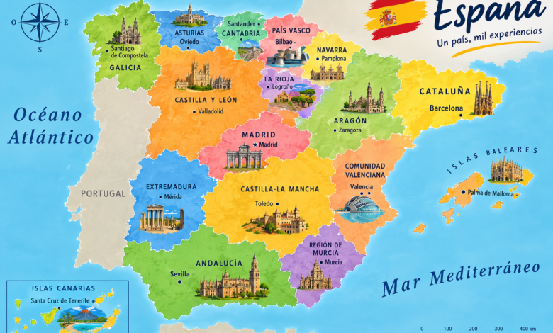 Mapa de España: comunidades autónomas, provincias y todo lo que necesitas saber 6 Mapa de España