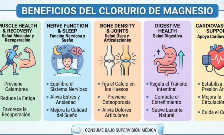¿Para qué sirve el cloruro de magnesio? Usos, beneficios y precauciones 1 Para qué sirve el cloruro de magnesio